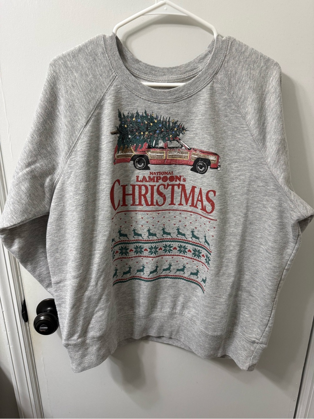 National Lampoon Christmas Gray Holiday Sweatshirt